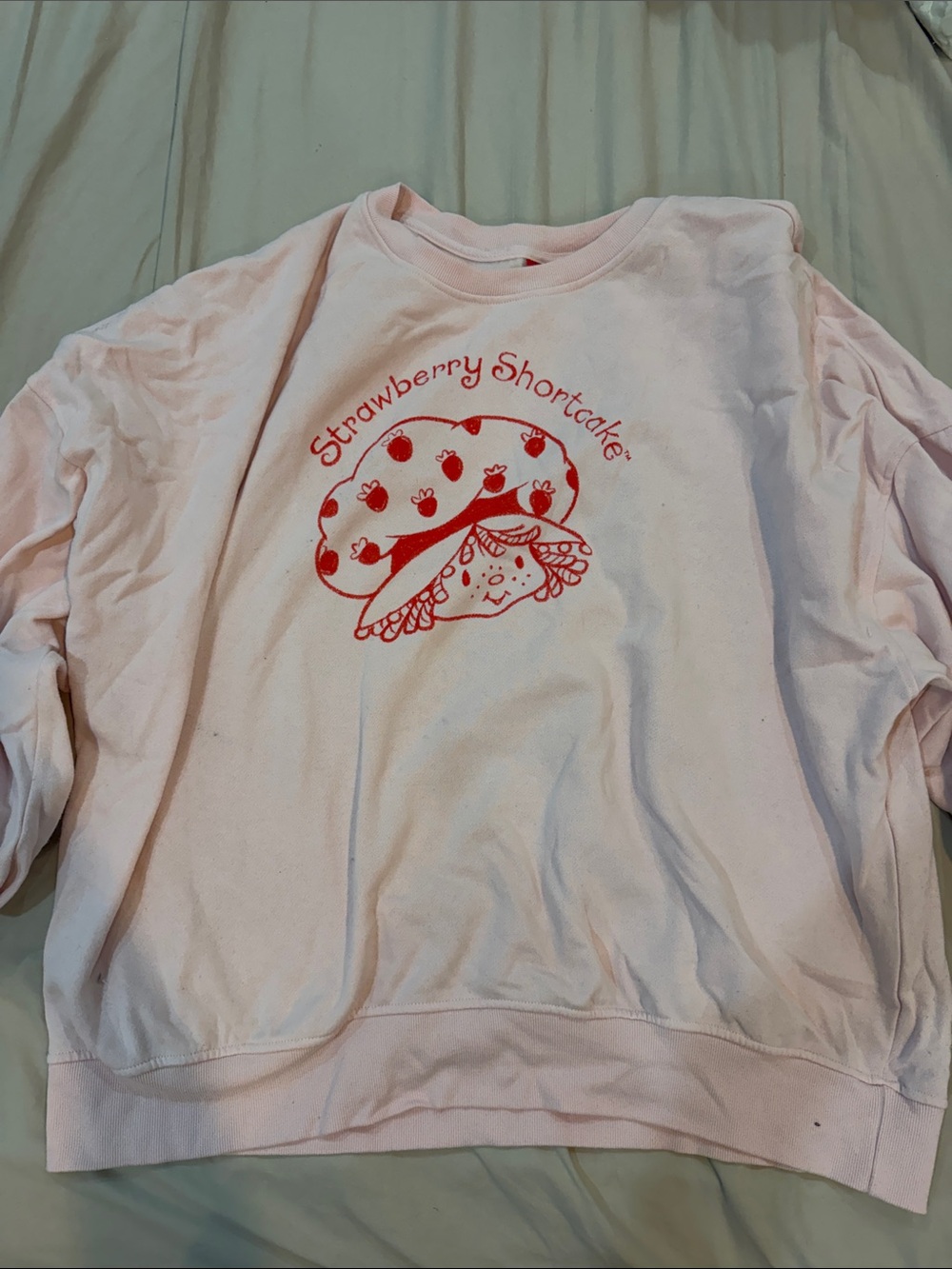 Strawberry Shortcake Pink Crewneck Sweater